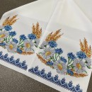 Рушник весільний ромашки, волошки, колоски